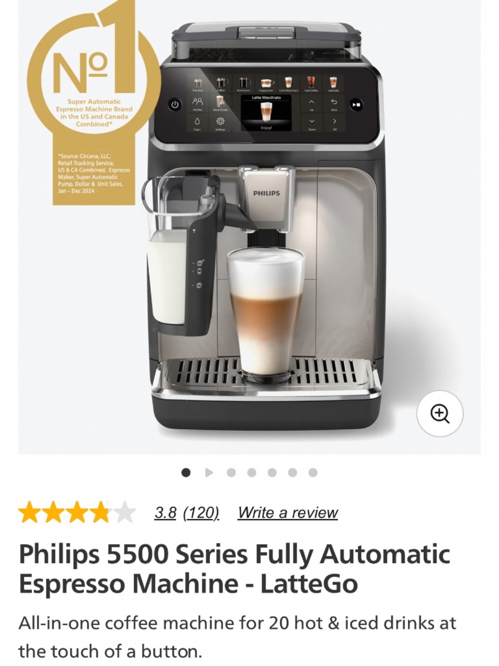 Philips 5500 Series Fully Automatic Espresso Machine – For  Repair
